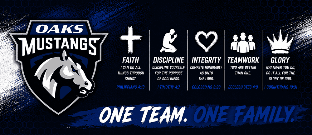 OAKS Mustangs banner